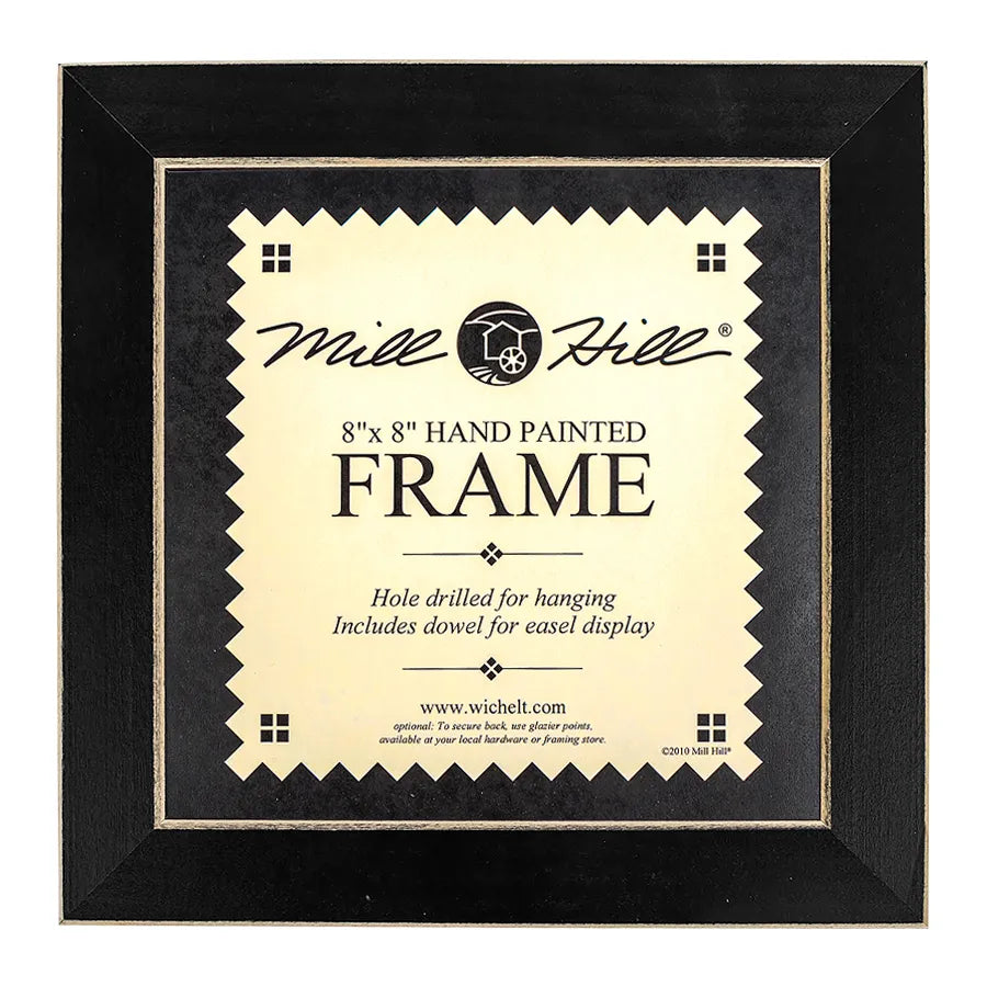Mill Hill 6 x 6 Hand Painted Wooden Frame Matte Black