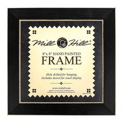 Mill Hill 6 x 6 Hand Painted Wooden Frame Matte Black