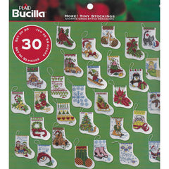 DIY Bucilla Tiny Stockings Christmas Counted Cross Stitch Ornament Kit 86261