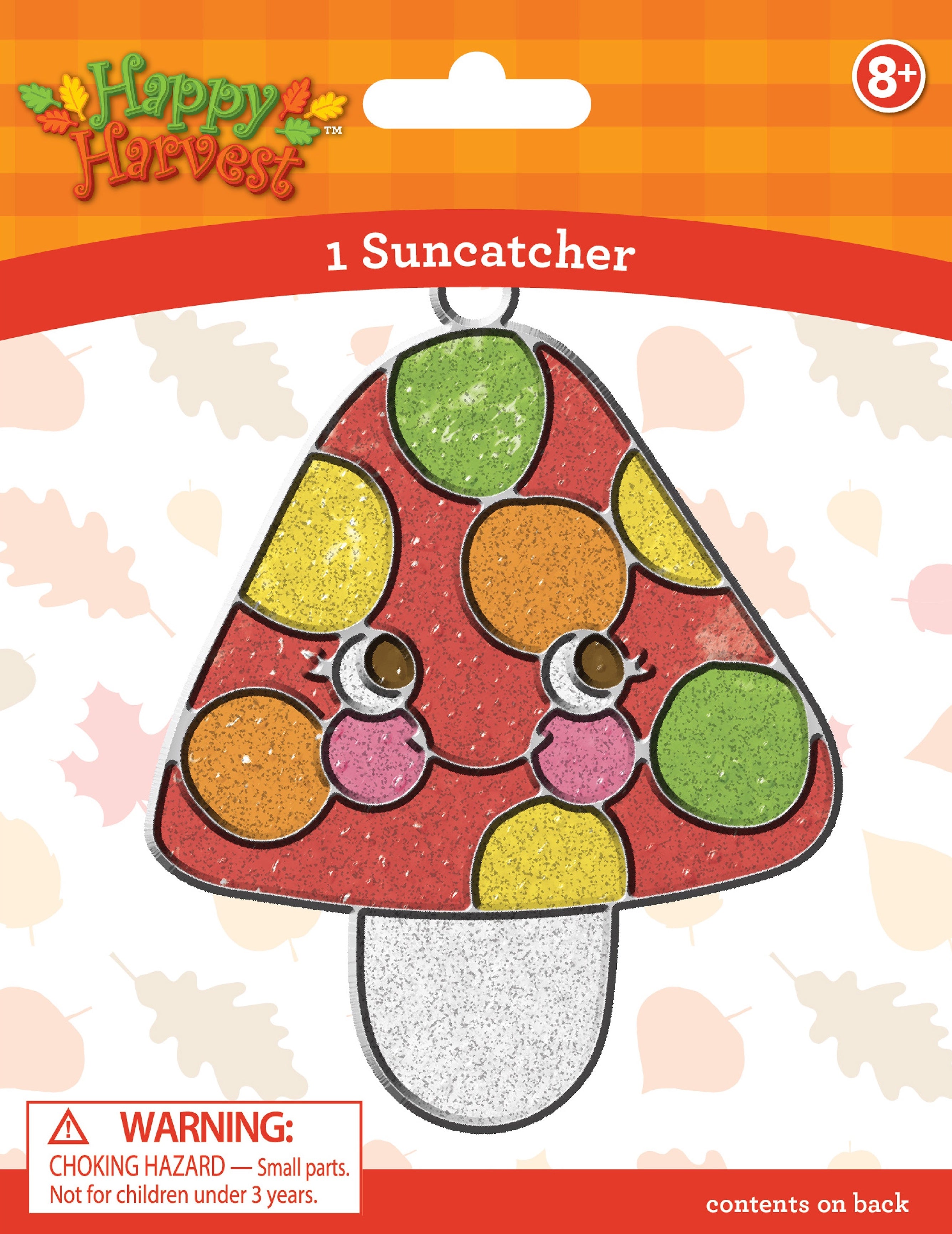 DIY Colorbok Fall Mushroom Halloween Suncatcher Kit Kids Craft Project
