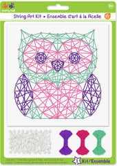 Krafty Kids String Art Kit. Design features an owl.
