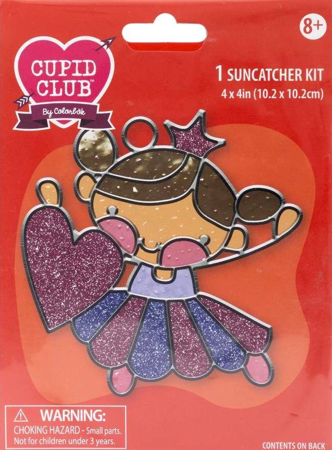 Colorbok Suncatcher kit. Design features a princess with a heart.
