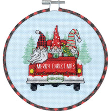 Load image into Gallery viewer, DIY Dimensions Red Truck Gnomes Christmas Counted Cross Stitch Kit 09006