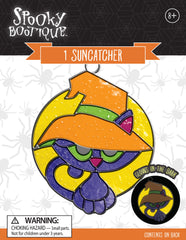 DIY Colorbok Glow in the Dark Cat Halloween Suncatcher Kit Kids Craft Project